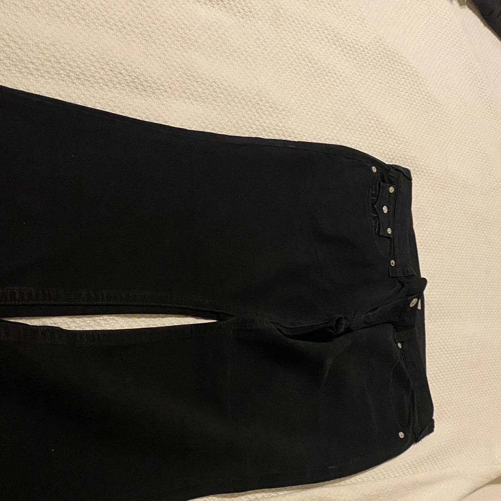 True Religion Men's Dark Jeans with Gold Button